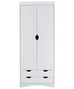 haven 2 Door 2 Drawer Wardrobe - White