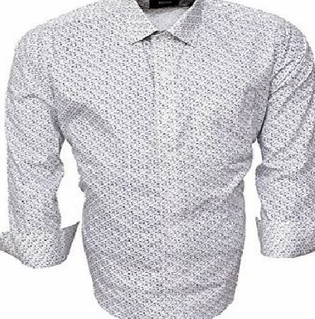 Hawkins and Jenkins Mens Slim Fit Classic Long Sleeve Casual Shirt M