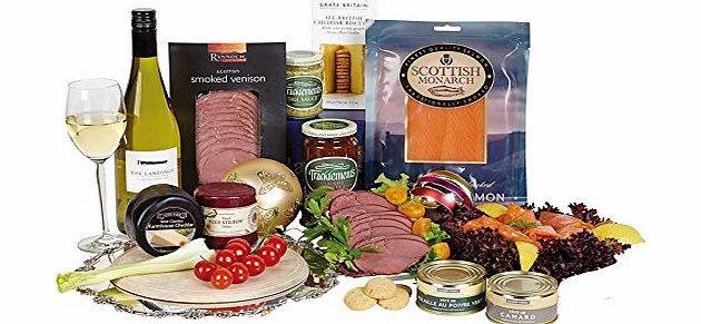 Hay Hampers Gourmet Brunch food and wine in gift box. Includes Mainland Next Working Day Delivery