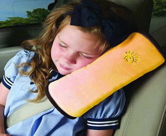 HCMY Safety Child car seat belt Strap Soft Shoulder Pad Cover Cushion Yellow