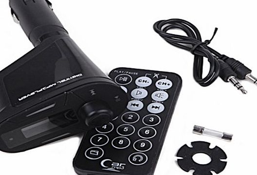 HDE Car Kit MP3 Player, FM Transmitter w/ Remote 
