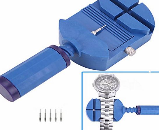 Watchband Pin Link Remover, Adjuster, and Repair Tool w/ 5 Extra Pins