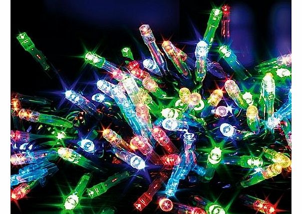 200 Multi-Coloured multi-effect Superbright LED lights indoor/outdoor for christmas tree decoration or outdoor home garden lighting effects