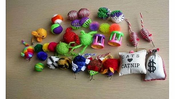 HDP Grab bag 20 pieces cat toys bag