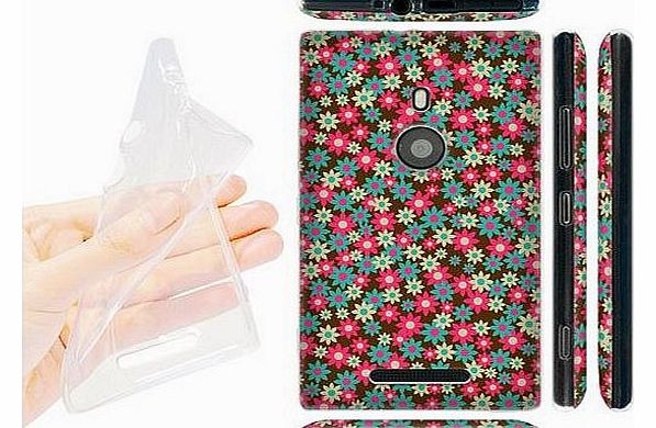 Head Case Designs Carnation Pink Ditsy Floral Patterns Gel Back Case Cover for Nokia Lumia 925 RM-892