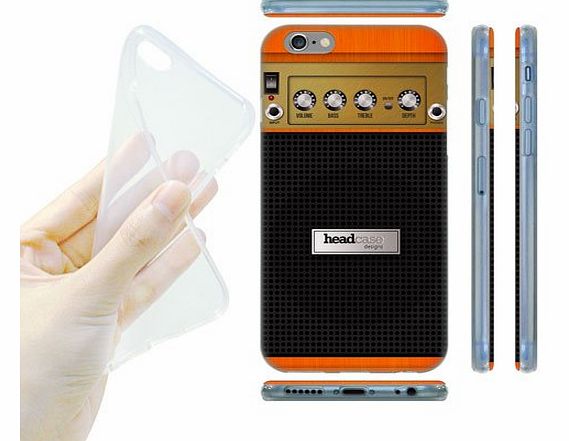 Orange Chorus Guitar Amp Gel Back Case Cover for Apple iPhone 6 4.7