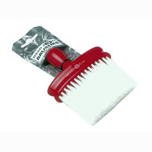 Head Jog Brushes Head Jog Barbers Neck Brush Red Lacquer Wooden