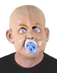 Mask - Rubber Baby w Dummy Mask