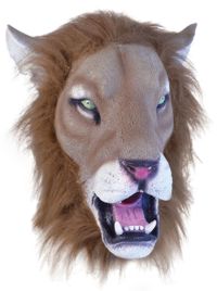 Head Mask - Rubber Lion Head