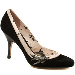 Female Hoh Angel Bird Court Suede Upper Evening in Black and Pink