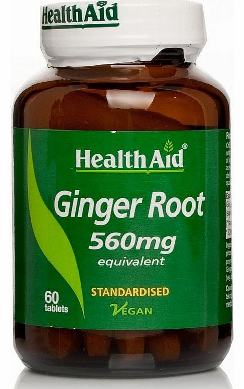 Health Aid Healthaid Ginger Root Extract 560mg Tablets