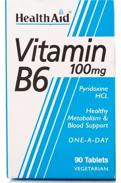 Health Aid Healthaid Mega Vitamin B6 100mg 90 Tablets