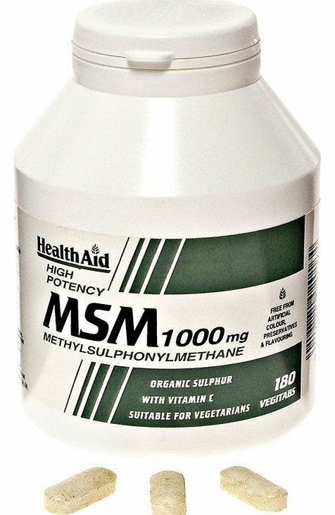 Health Aid Healthaid MSM 1000mg Tablets