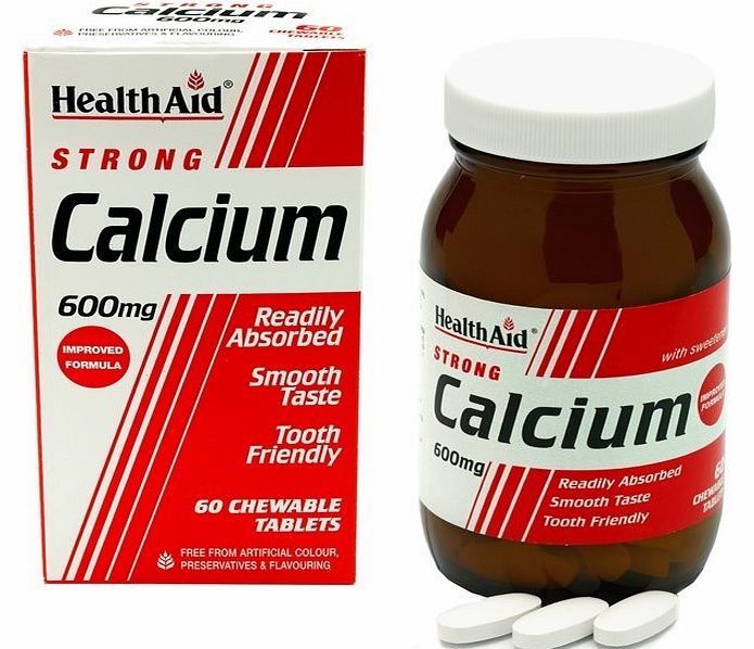 Health Aid Healthaid Strong Calcium 600mg Chewable Tablets