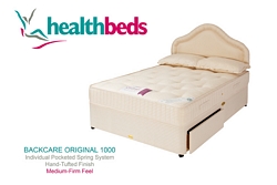 Health Beds Back Care Original 1000 Double Divan