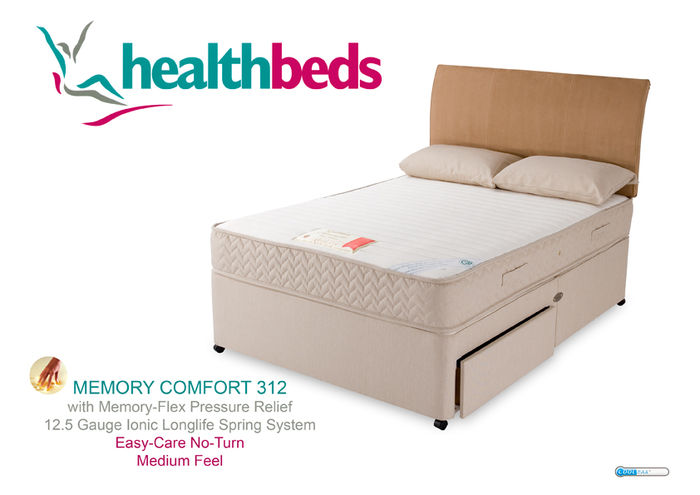 Health Beds Memory Comfort 312 6ft Super Kingsize Mattress