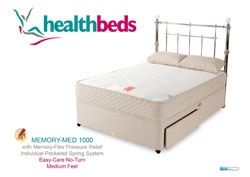 Health Beds Memory Med 1000 Medium Kingsize