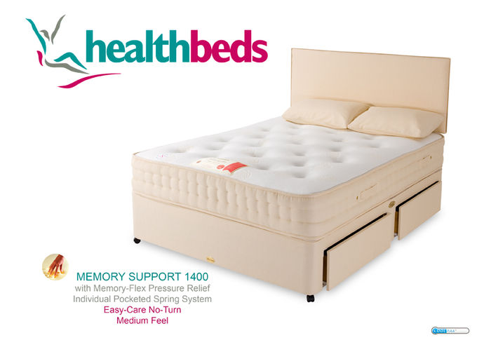 Health Beds Memory Support 1400 2ft 6 Small Single Mattress