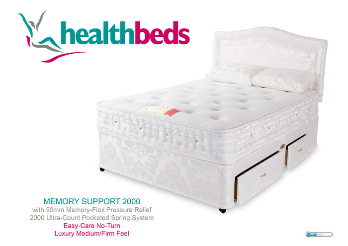 Health Beds Memory Support 2000 2ft 6 Small Single Mattress
