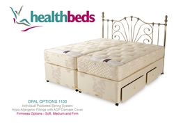 Health Beds Opal Options 1100 Double Divan Bed