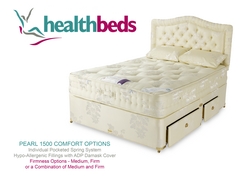 Health Beds Pearl 1500 Comfort Single Divan Bed