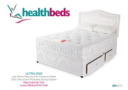 Health Beds Ultra 2000 Memory Flex 50mm Double
