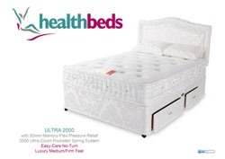 Health Beds Ultra 2000 Memory Flex 50mm Kingsize