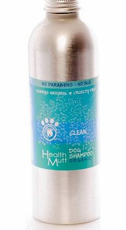 Health Mutt Clean Organic Dog Shampoo 250ml with Soothing Aloe Vera for Sensitive Skin