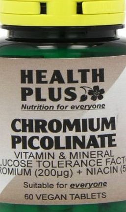 Health Plus Chromium Picolinate Mineral Supplement - 60 Tablets