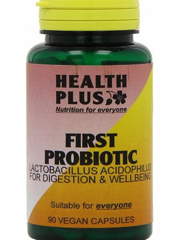 Health Plus First Probiotic Childrens Digestive Health Supplement - 90 Gelatin Free Capsules