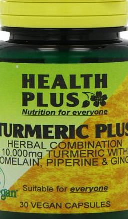 Health Plus Turmeric Plus Joint and Digestive Plant Supplement - 30 Capsules