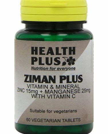Health Plus Ziman Plus Mineral Supplement - 60 Tablets
