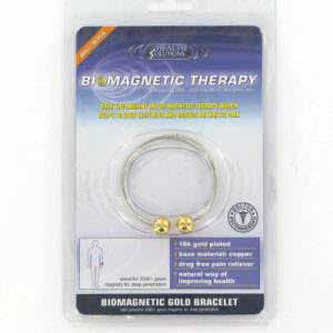 Health Solutions Biomagnetic Gold Plated Bracelet S-M