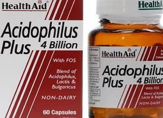 HealthAid Acidophilus Plus (4 Billion) Vegi Capsules (Health Aid)