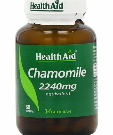 HealthAid Chamomile 2240mg 60 Vegetarian Tablets