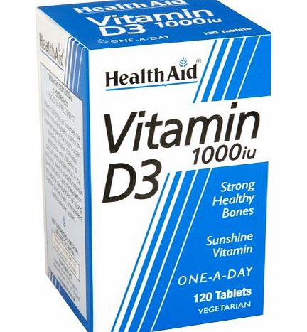 HealthAid Vitamin D3 1000iu Tablet Pack of 120