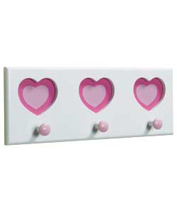 Heart Design 3 Hooks Board