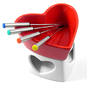 Heart Fondue Set