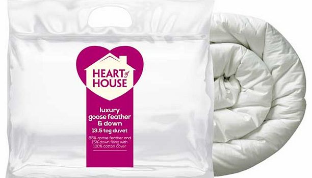 heart of house 13.5 Tog Goose Feather Duvet -
