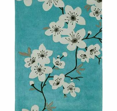 Blossom Rug 170x120 - Duck Egg