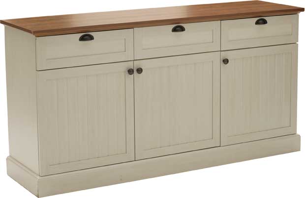 Ellingham 3 Door 3 Dwr Sideboard