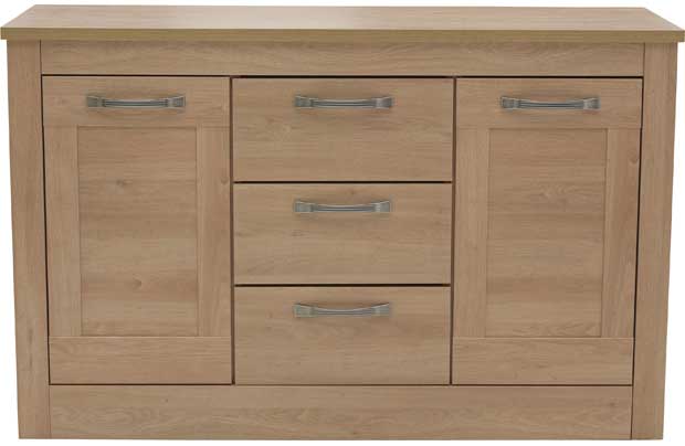 Hartpury 2 Door 3 Dwr Sideboard -