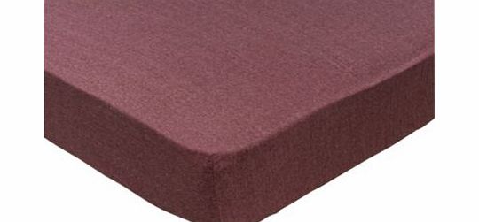 heart of house Parker Jersey Plum Fitted Sheet