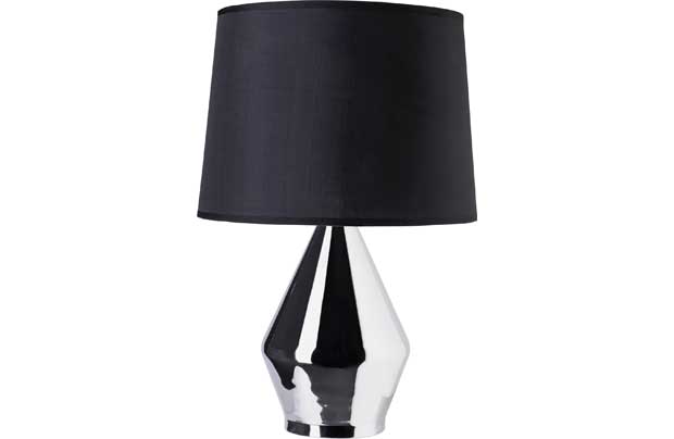 Table Lamp - Black and Chrome