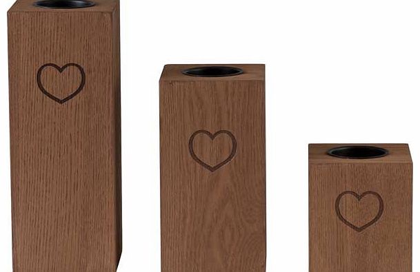 heart of house Wooden Heart Tea Light Holders -