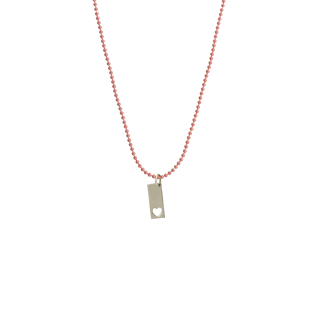 heart Pendant - White Gold