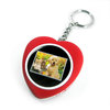 heart Shaped Digital Photo Key Ring