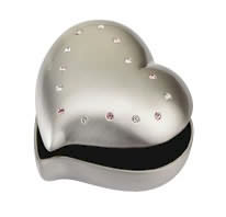 Heart Trinket Box with Crystals