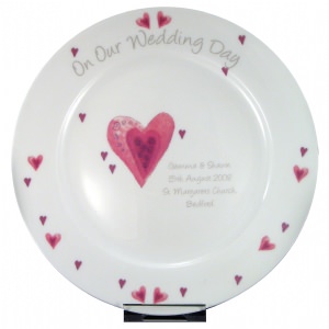 Heart Wedding Plate