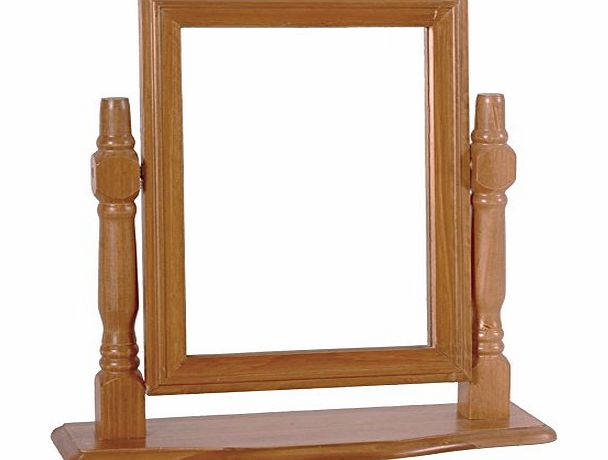 Heartlands Furniture Skagen Rectangle Dressing Table Mirror, Antique Pine